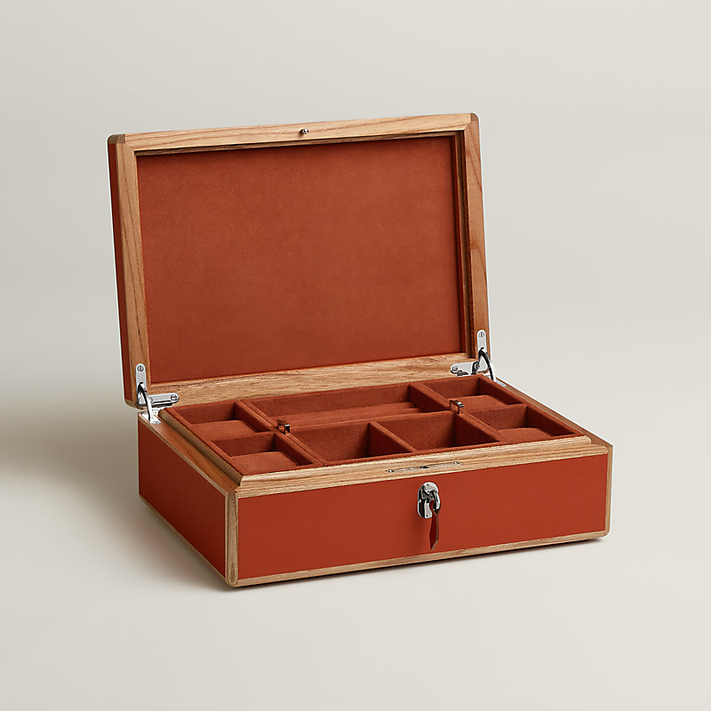 Amalthee Panthera Deco watch and jewelry box, large model | Hermès